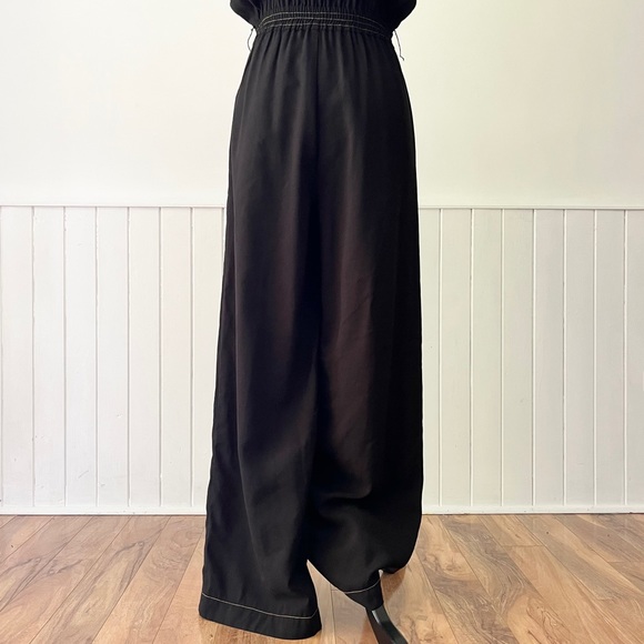 Rock & Republic Button Down Short Sleeve Jumpsuit with TopStitching Size M - Picture 9 of 14